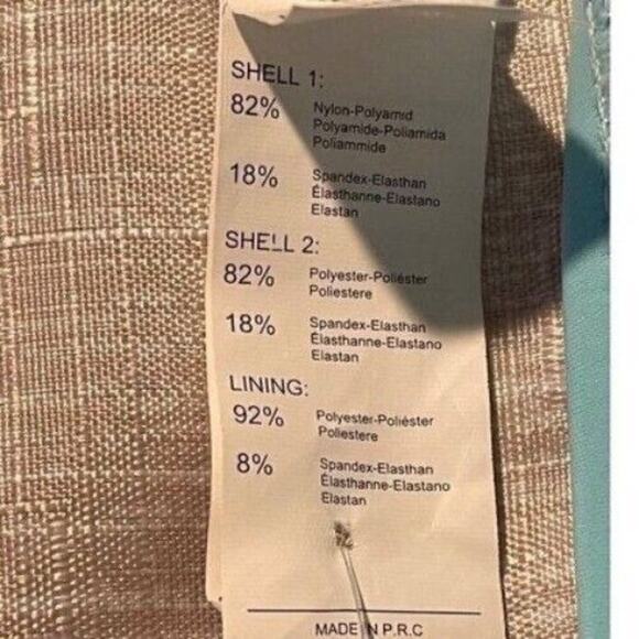 One Piece Swimsuit Women’s Small Blue Colorblock Scoop Neck Tummy Control - Picture 7 of 9